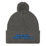 Buena Softball Pom-Pom Beanie
