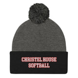 Christel House Softball Pom-Pom Beanie