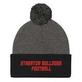 Streator Bulldogs Football Pom-Pom Beanie