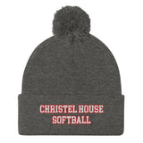 Christel House Softball Pom-Pom Beanie