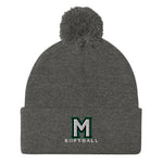 Miramonte Softball Pom-Pom Beanie