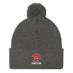 Whitmore Lake Wrestling Pom-Pom Beanie
