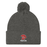 Whitmore Lake Wrestling Pom-Pom Beanie