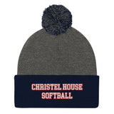 Christel House Softball Pom-Pom Beanie