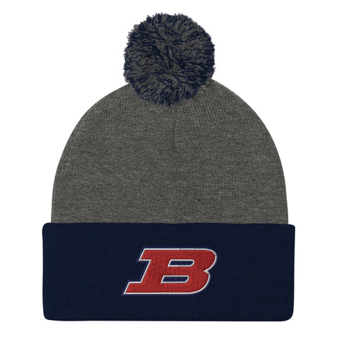 Brewer High School Softball Pom-Pom Beanie