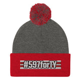 #597forTY Pom-Pom Beanie
