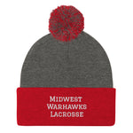 Midwest Warhawks Lacrosse Pom-Pom Beanie