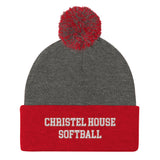 Christel House Softball Pom-Pom Beanie