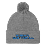 Buena Softball Pom-Pom Beanie