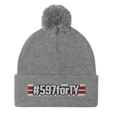 #597forTY Pom-Pom Beanie