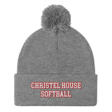 Christel House Softball Pom-Pom Beanie