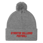 Streator Bulldogs Football Pom-Pom Beanie