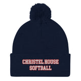 Christel House Softball Pom-Pom Beanie