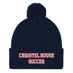 Christel House Soccer Pom-Pom Beanie