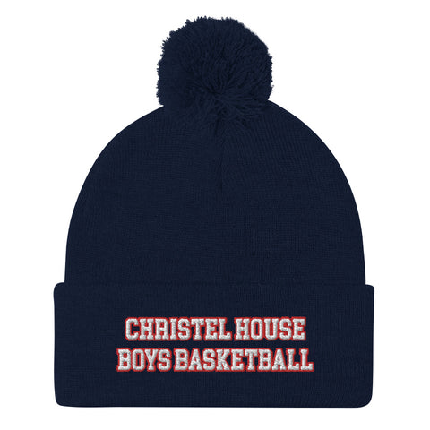 Christel House Boy's Basketball Pom-Pom Beanie