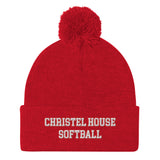 Christel House Softball Pom-Pom Beanie