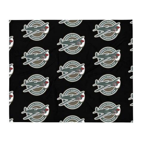 Midwest Warhawks Lacrosse Throw Blanket