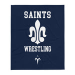 Saints Wrestling Throw Blanket
