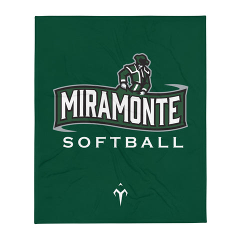 Miramonte Softball Throw Blanket