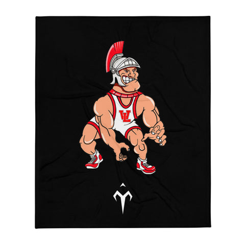 Whitmore Lake Wrestling Throw Blanket