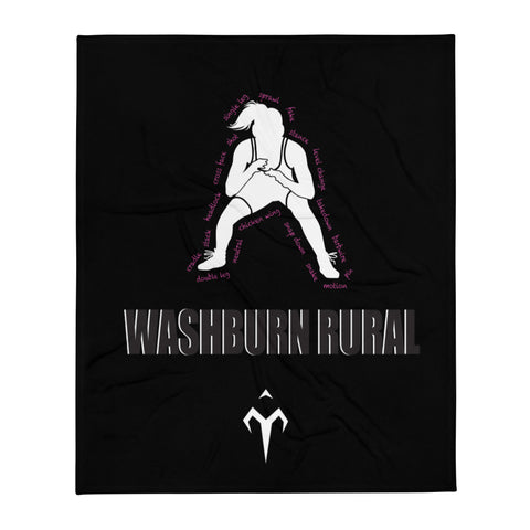 Washburn Wrestling Throw Blanket