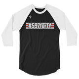 #597forTY 3/4 sleeve raglan shirt