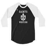 Saints Wrestling 3/4 sleeve raglan shirt