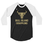 Bull Island Grappling 3/4 sleeve raglan shirt