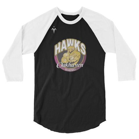 Oakhaven Boy's Basketball 3/4 sleeve raglan shirt