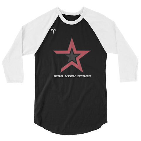 MBA Utah Stars 3/4 sleeve raglan shirt