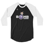 Bomb Discs 3/4 sleeve raglan shirt