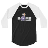 Bomb Discs 3/4 sleeve raglan shirt