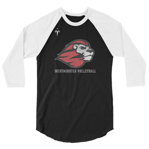 Westminster Volleyball 3/4 sleeve raglan shirt