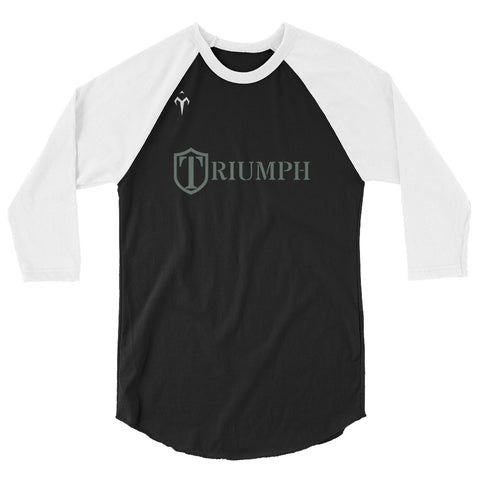 Triumph Track and Field 3/4 sleeve raglan shirt