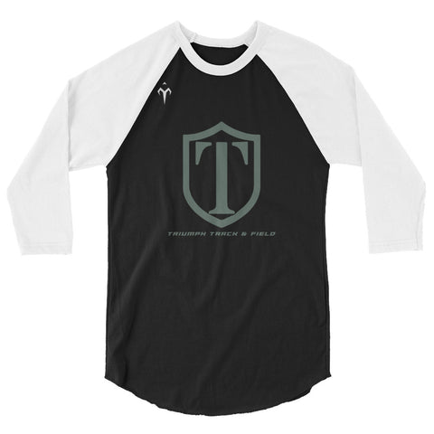 Triumph Track and Field 3/4 sleeve raglan shirt