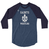 Saints Wrestling 3/4 sleeve raglan shirt
