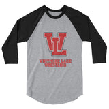 WL Wrestling 3/4 sleeve raglan shirt