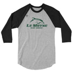 Le Moyne Club Soccer 3/4 sleeve raglan shirt