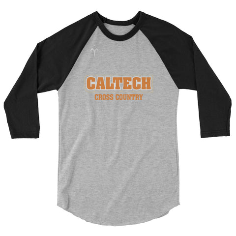 CalTech Cross Country 3/4 sleeve raglan shirt