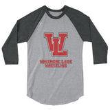 WL Wrestling 3/4 sleeve raglan shirt