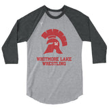 WL Wrestling 3/4 sleeve raglan shirt