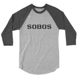 SOBOS 3/4 sleeve raglan shirt