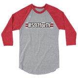 #597forTY 3/4 sleeve raglan shirt