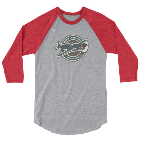 Midwest Warhawks Lacrosse 3/4 sleeve raglan shirt