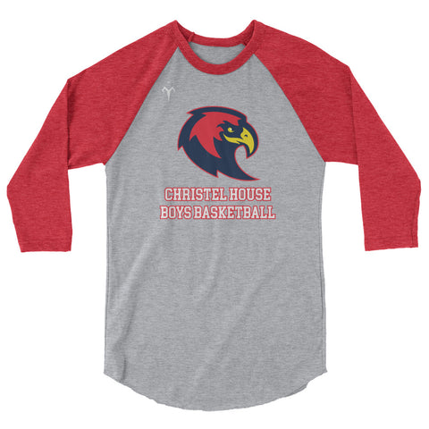 Christel House Boy's Basketball 3/4 sleeve raglan shirt