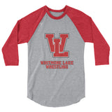 WL Wrestling 3/4 sleeve raglan shirt