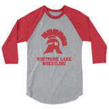 WL Wrestling 3/4 sleeve raglan shirt