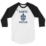 Saints Wrestling 3/4 sleeve raglan shirt