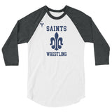 Saints Wrestling 3/4 sleeve raglan shirt