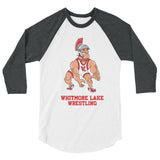 WL Wrestling 3/4 sleeve raglan shirt